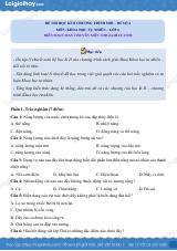 Đề thi học kì 2 KHTN 6 Kết nối tri thức - Đề 4